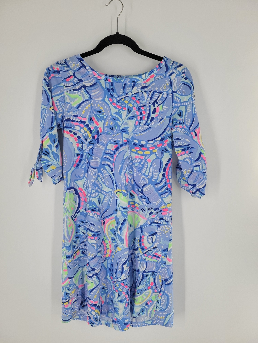 Lilly Pulitzer Preston Blue Multicolor Printed Midi Dress Size S New - Picture 2 of 6